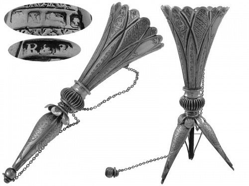 Victorian Silver Posy Holder 1865